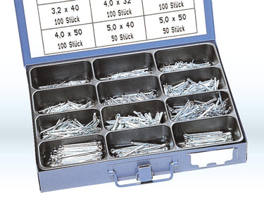 Dresselhaus assortiment splitpennen sort.splints 8549 din 94 galvanized