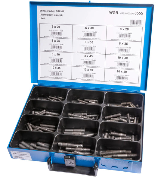 Dresselhaus stiftschraube 4499 sort.stud screws din 939 stud bolts