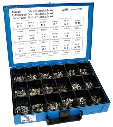 Dresselhaus assortiment zeskantmoeren sort.dinparts v2a