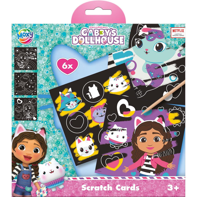 Load image into Gallery viewer, Moxy scratch kaarten gabby's poppenhuis set, 7dlg.
