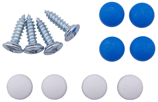 Dresselhaus nummernschildschraubensortiment license plate number sb-m 4.8x16 caps(blue+white)