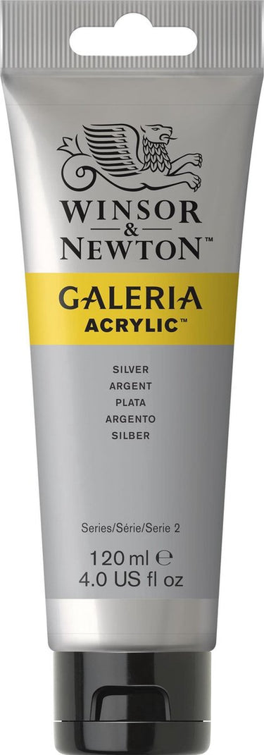 Winsor newton galeria acryl 120ml silver