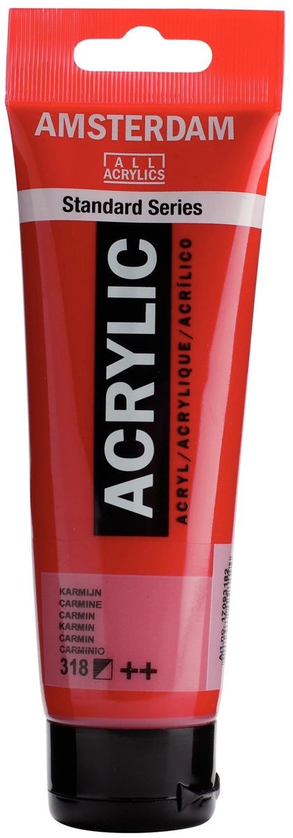 Amsterdam standard series acrylverf tube 120 ml karmijn 318