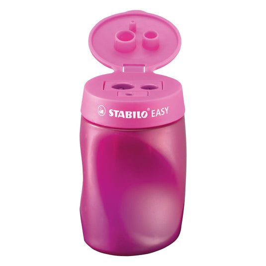 Stabilo easysharpener - 3 in 1 puntenslijper - links - roze