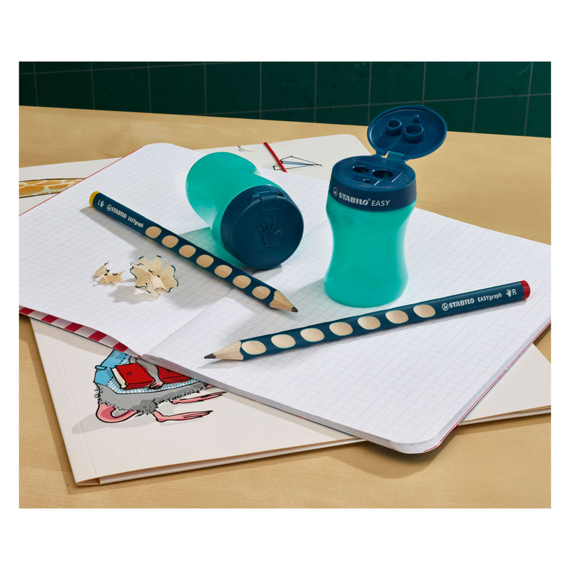 Load image into Gallery viewer, Stabilo easysharpener - 3 in 1 puntenslijper - rechts - petrol
