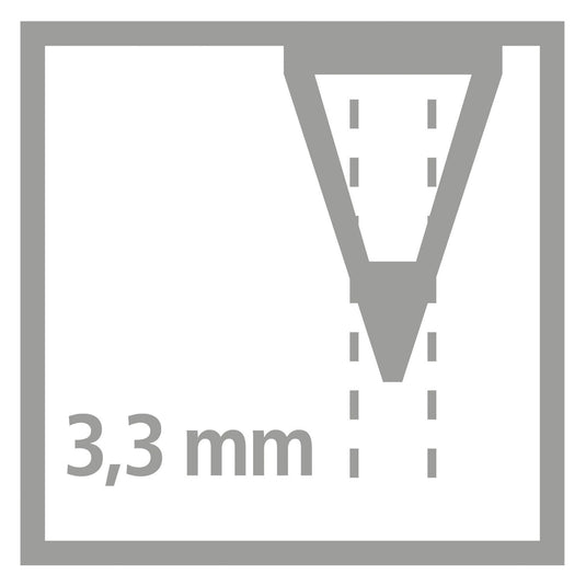 Stabilo all glaspotlood - kleur- en grafietpotlood - geel
