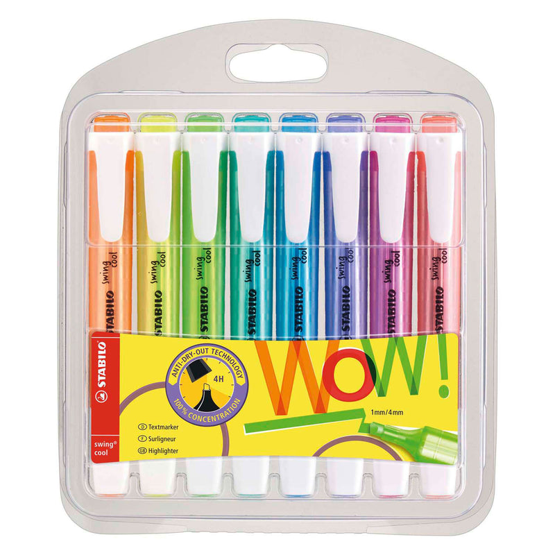 Load image into Gallery viewer, Stabilo swing cool - markeerstift - set met 8 stuks
