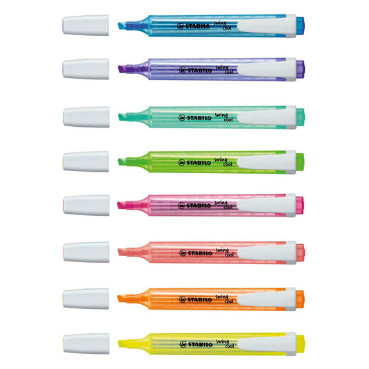Stabilo swing cool - markeerstift - set met 8 stuks