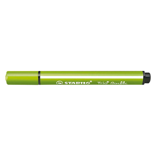 Stabilo trio scribbi - viltstift met meeverende punt - lichtgroen