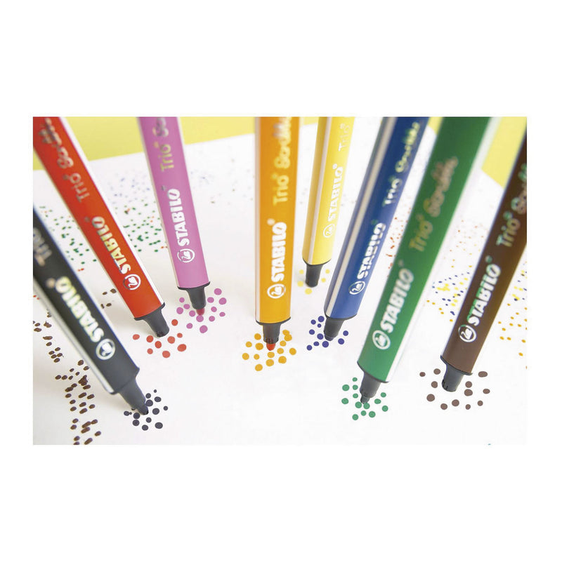 Load image into Gallery viewer, Stabilo trio scribbi etui 8 kleuren
