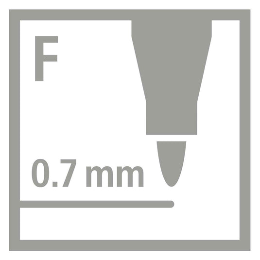 STABILO Trio A-z Viltstift, 24st.