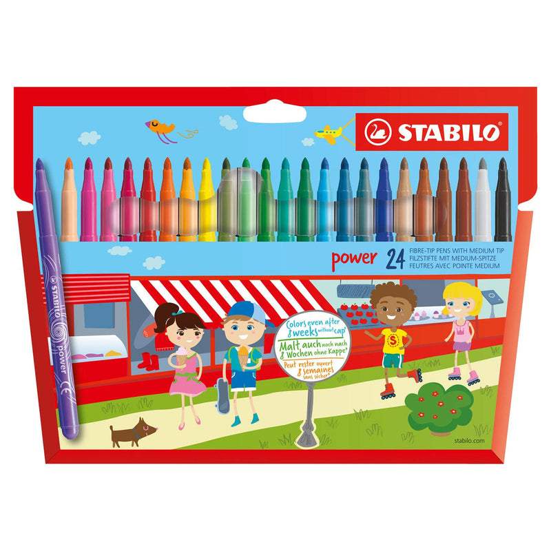 Load image into Gallery viewer, Stabilo viltstiften power stiften 24 stuks | 2 stuks
