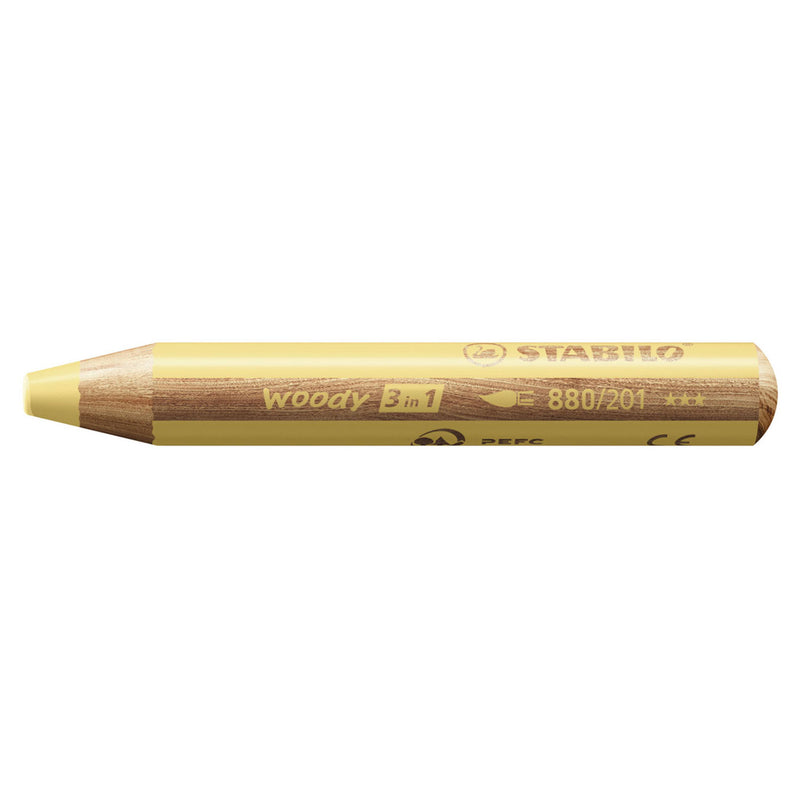 Load image into Gallery viewer, Stabilo woody 3 in 1 - multitalent kleurpotlood - pastel geel
