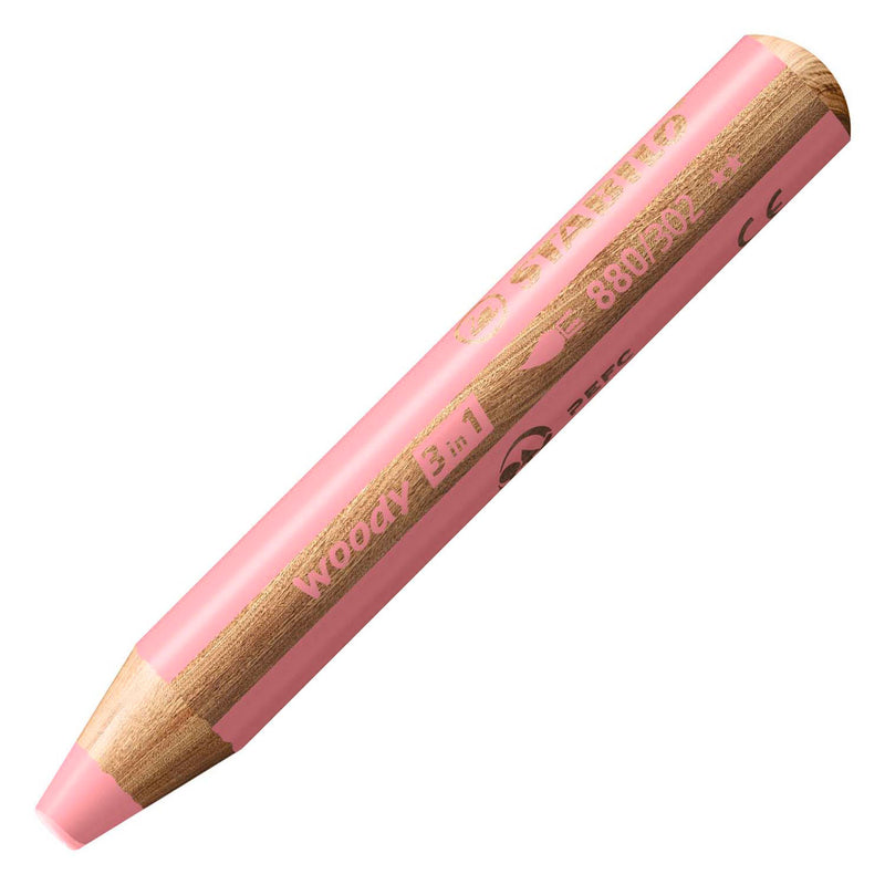 Load image into Gallery viewer, Stabilo woody 3 in 1 - multitalent kleurpotlood - pastel roze

