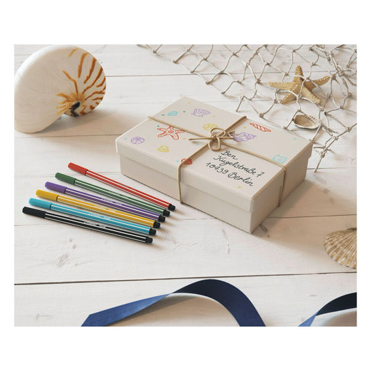 Stabilo pen 68 - viltstift - azuurblauw (68 57)