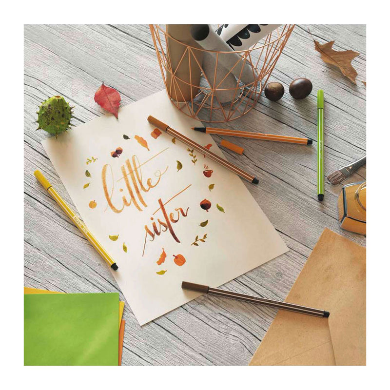 Load image into Gallery viewer, Stabilo pen 68 - viltstift - medium koud grijs (68 95)
