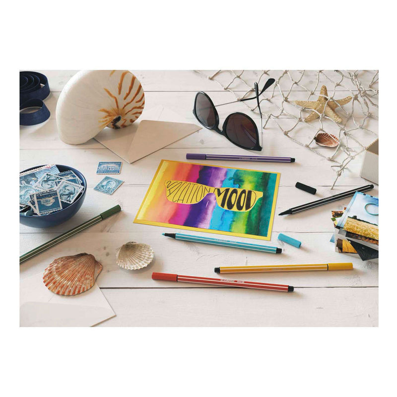 Load image into Gallery viewer, Stabilo pen 68 - viltstift - medium koud grijs (68 95)

