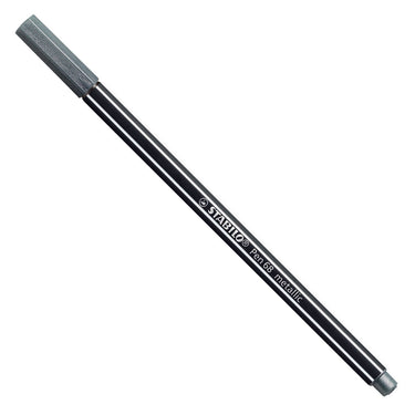 Stabilo pen 68 metallic- viltstift - zilver (68 805)