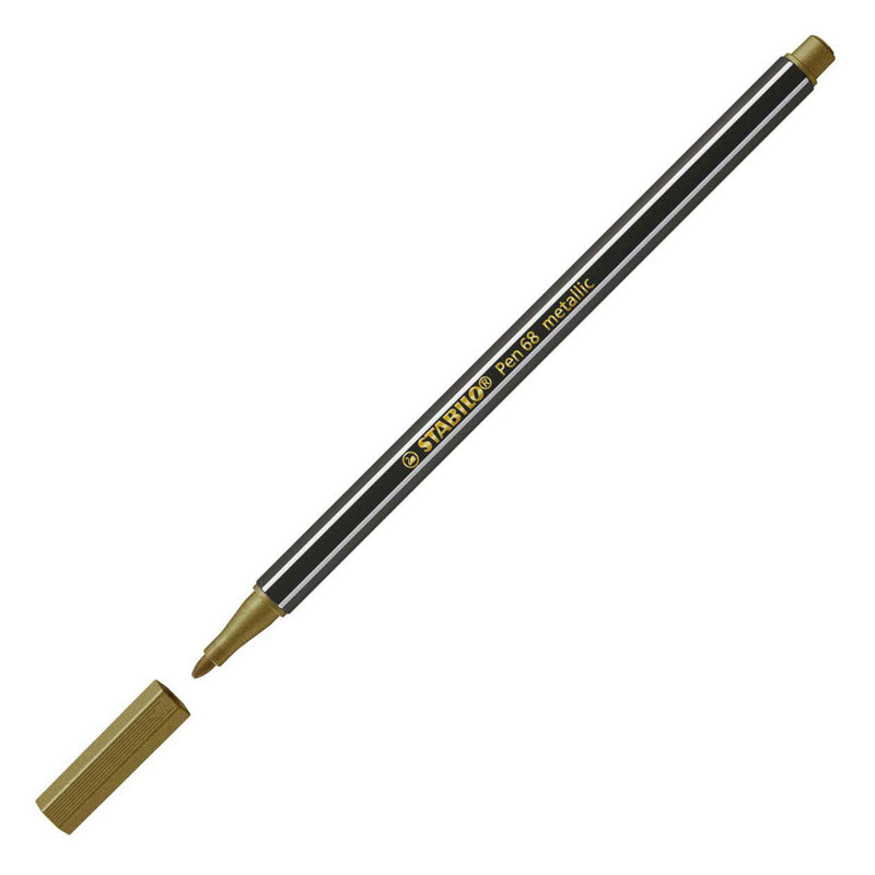 Load image into Gallery viewer, Stabilo pen 68 metallic - viltstift - metallic goud (68 810)
