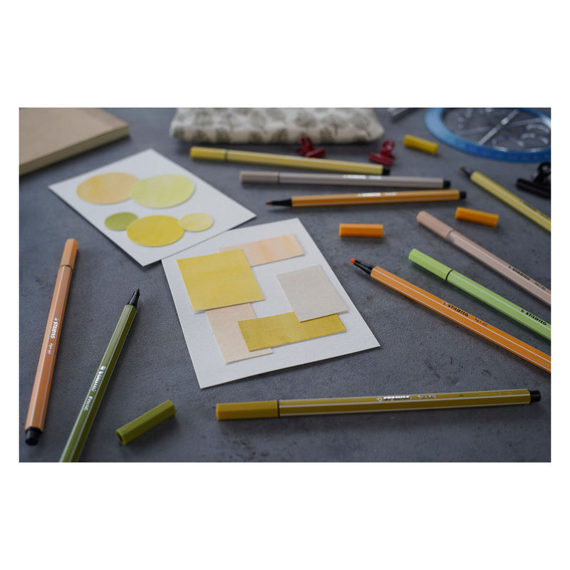 Load image into Gallery viewer, Stabilo pen 68 - viltstift - licht geel (68 23)
