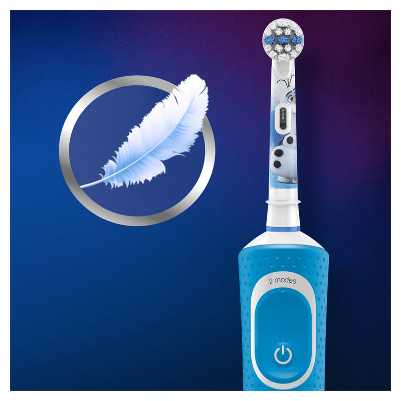 Load image into Gallery viewer, Oral-b kids disney frozen 2 elektrische tandenbostel blauw wit
