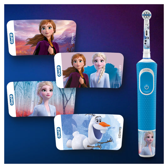 Oral-b kids disney frozen 2 elektrische tandenbostel blauw wit