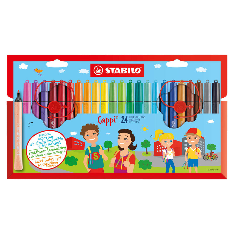 Load image into Gallery viewer, Stabilo cappi - viltstift - set met 24 stuks
