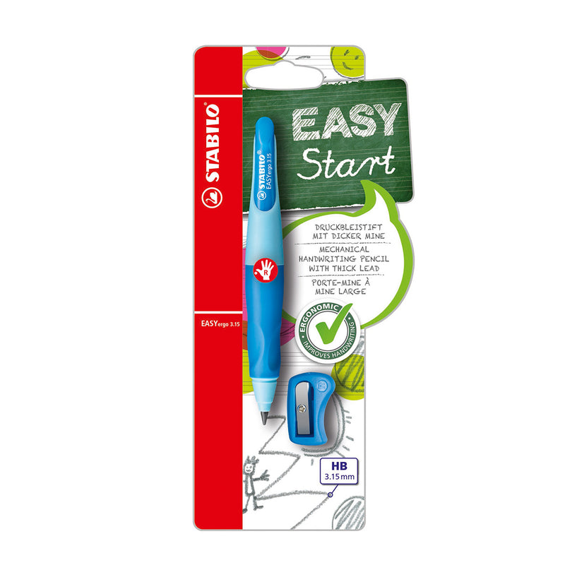 Load image into Gallery viewer, Stabilo easyergo 3.15 - ergonomisch vulpotlood - rechtshandig - blauw
