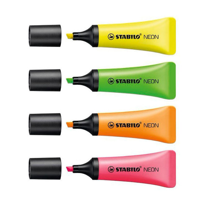 Load image into Gallery viewer, Stabilo neon - markeerstift - set met 4 stuks
