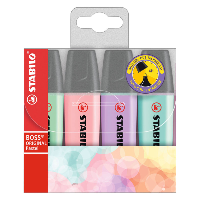 Load image into Gallery viewer, Stabilo boss original pastel - markeerstift - set 4 stuks
