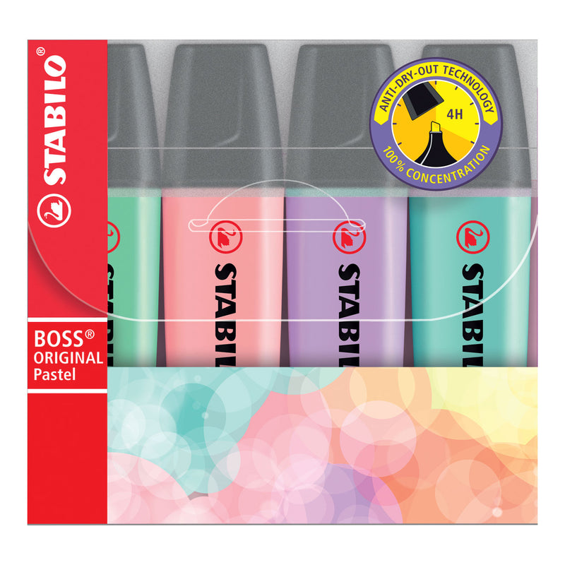 Load image into Gallery viewer, Stabilo boss original pastel - markeerstift - set 4 stuks
