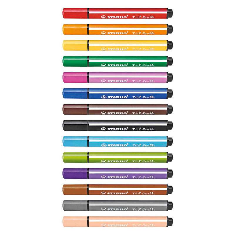 Load image into Gallery viewer, STABILO Trio Scribbi Viltstiften, 14st.
