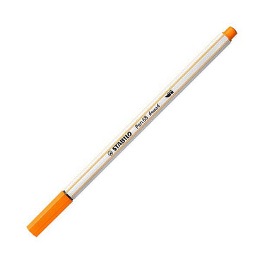 Stabilo pen 68 brush - viltstift - oranje (54)