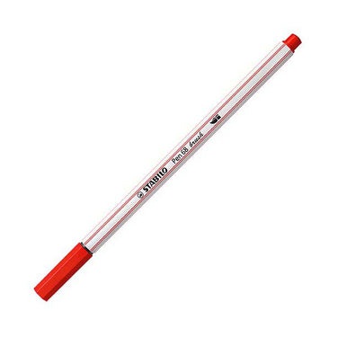 Stabilo pen 68 brush - viltstift - karmijnrood (48)
