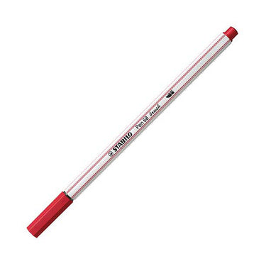 Stabilo pen 68 brush - viltstift - donkerrood (50)
