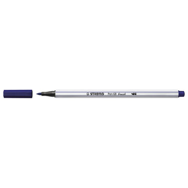 Stabilo pen 68 brush - viltstift - pruissisch blauw (22)