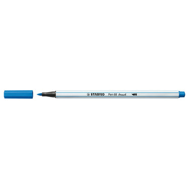 Stabilo pen 68 brush - viltstift - donkerblauw (41)