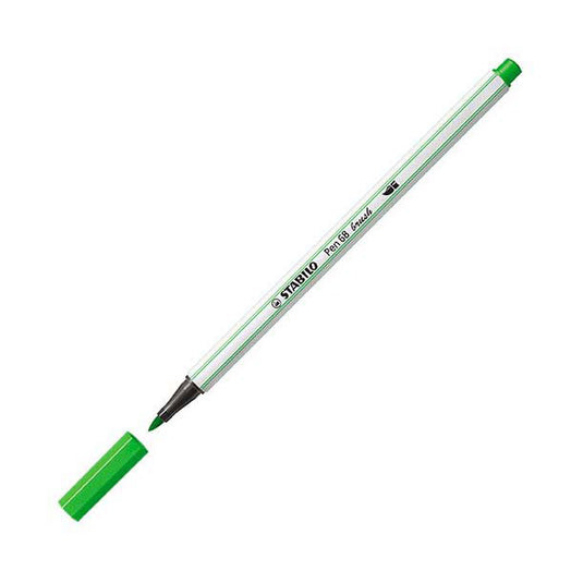 Stabilo pen 68 brush - viltstift - lichtgroen (33)
