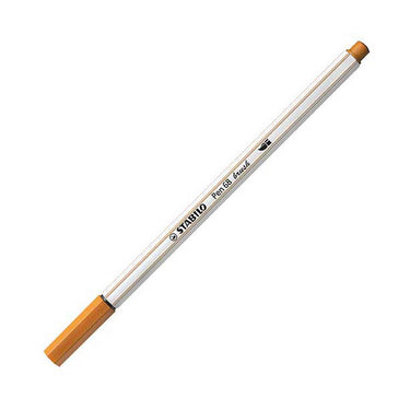 Stabilo pen 68 brush - viltstift - donker oker (89)