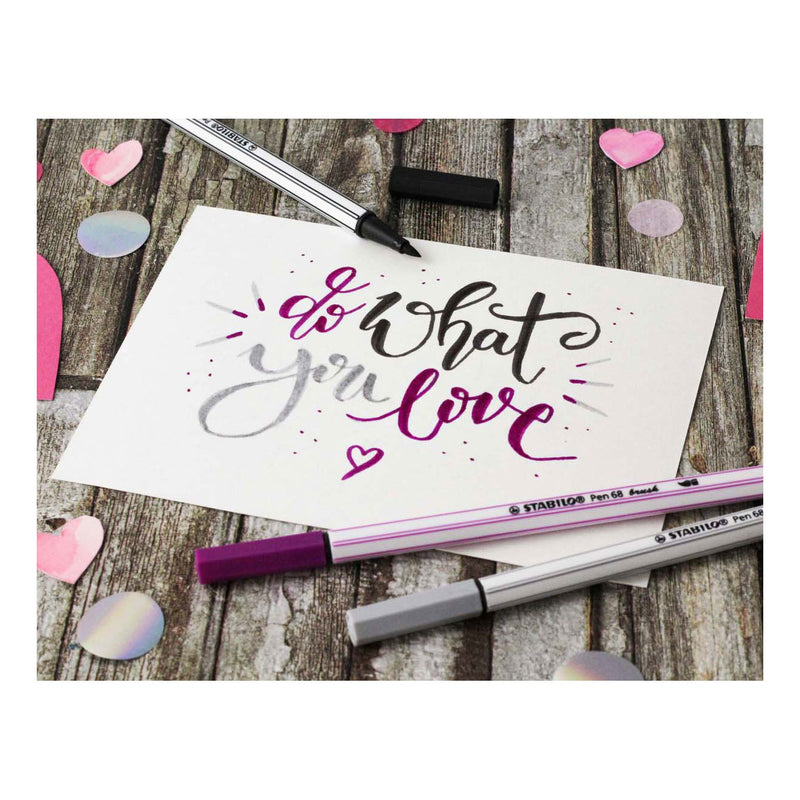 Load image into Gallery viewer, Stabilo pen 68 brush - viltstift - zwart (46)
