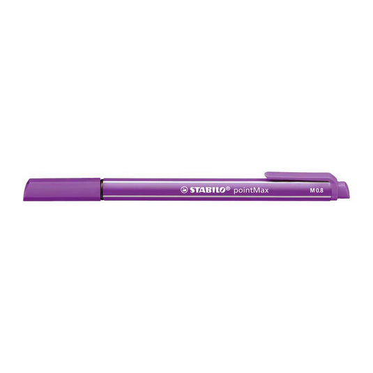 Stabilo pointmax - hardtip fineliner 0,8 mm - arty etui met 15 kleuren