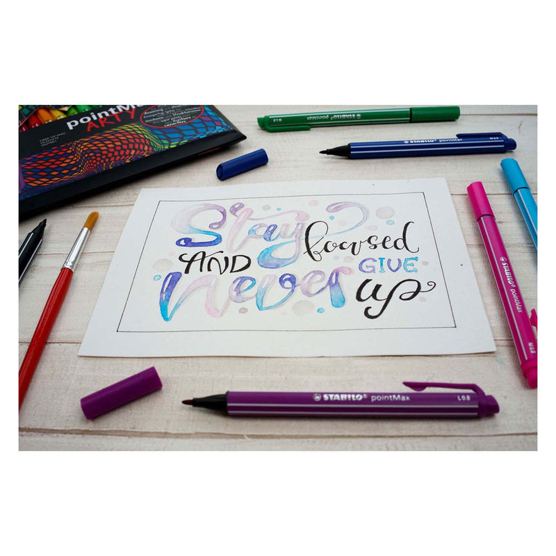 Load image into Gallery viewer, Stabilo pointmax - hardtip fineliner 0,8 mm - arty etui met 15 kleuren
