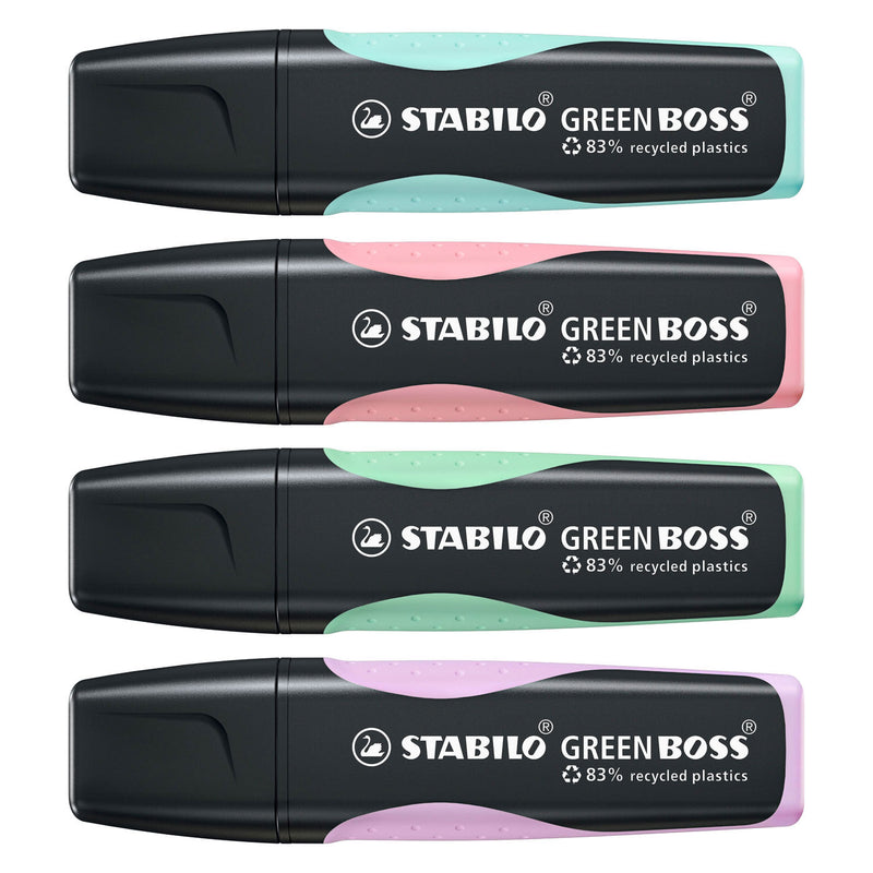 Load image into Gallery viewer, Stabilo green boss pastel - markeerstift - set met 4 stuks
