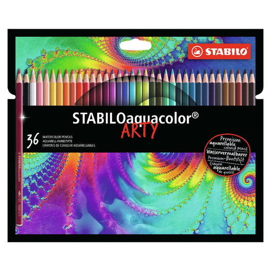Stabilo aquacolor - aquarel kleurpotlood - arty - set 36 st.