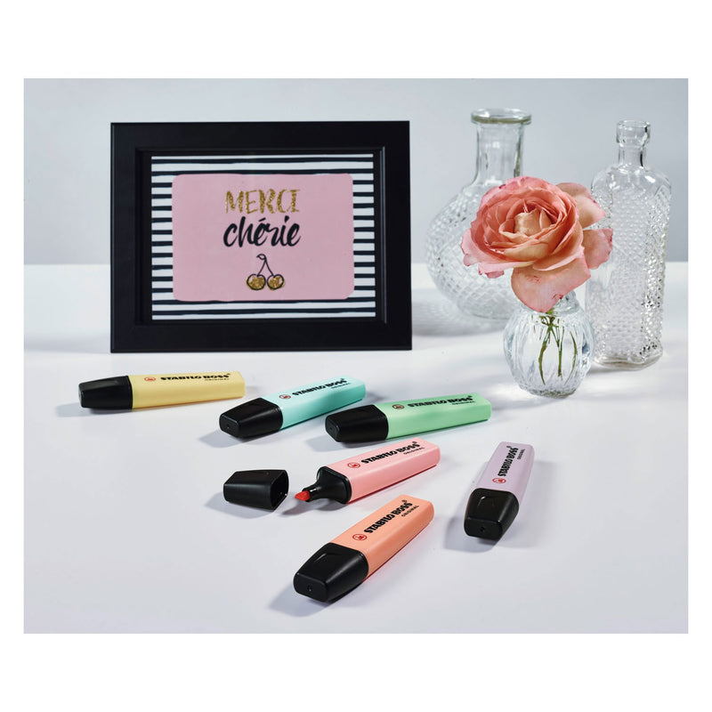 Load image into Gallery viewer, Stabilo boss original pastel - markeerstift - set 4 stuks
