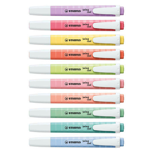 Stabilo swing cool pastel - markeerstift - set met 8 stuks