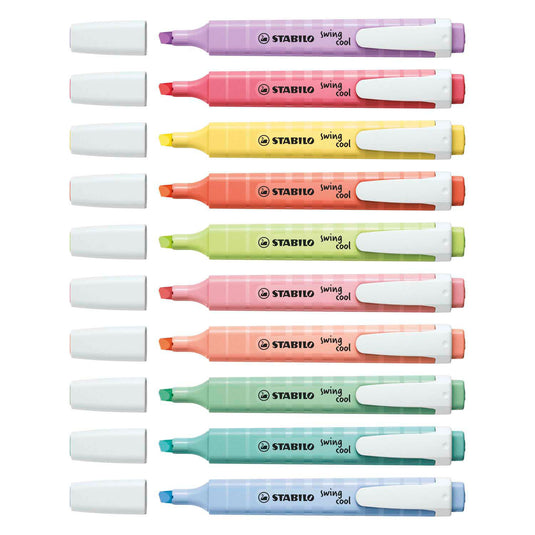 Stabilo swing cool pastel - markeerstift - set met 8 stuks