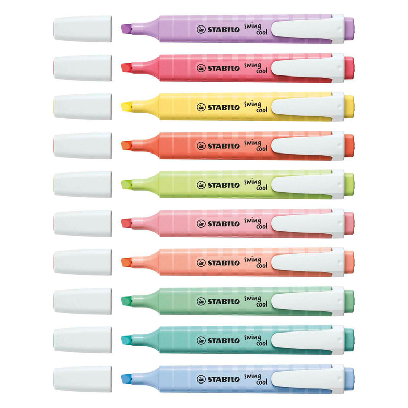 Load image into Gallery viewer, Stabilo swing cool pastel - markeerstift - set met 8 stuks

