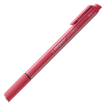 Stabilo pointmax - hardtip fineliner 0,8 mm - nylon punt - etui met 15 kleuren