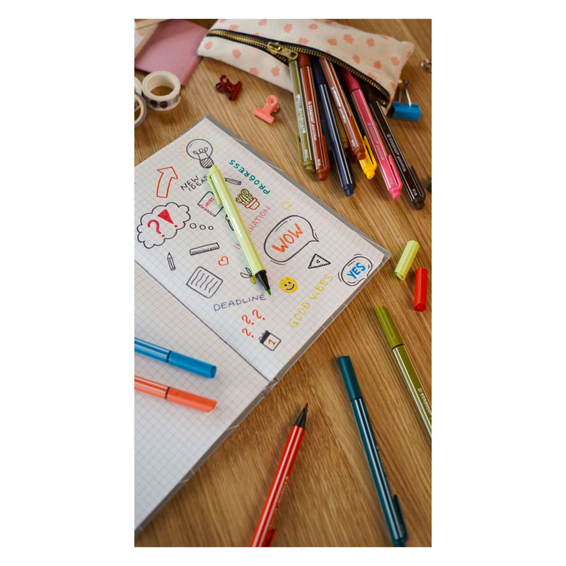 Load image into Gallery viewer, Stabilo pointmax - hardtip fineliner 0,8 mm - nylon punt - etui met 15 kleuren
